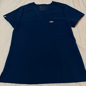 💙 Catarina One-Pocket Scrub Top - FIGS - Small - Deep Reef 💙